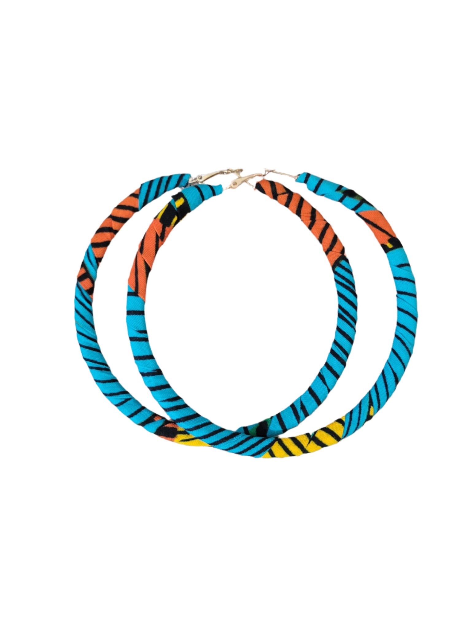 Ankara Hoop Earrings