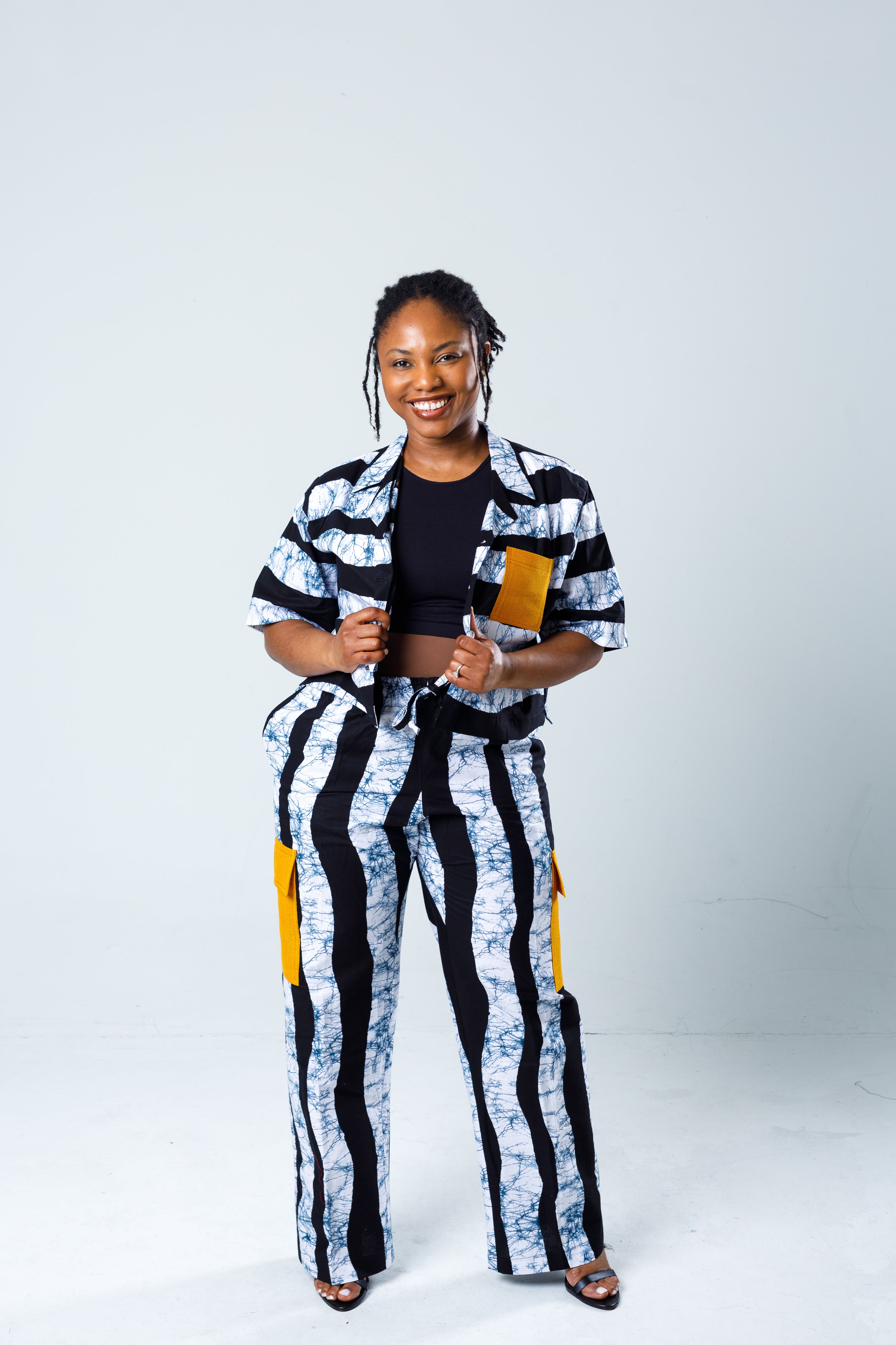 Abstract Stripe and Mable Two Piece Set