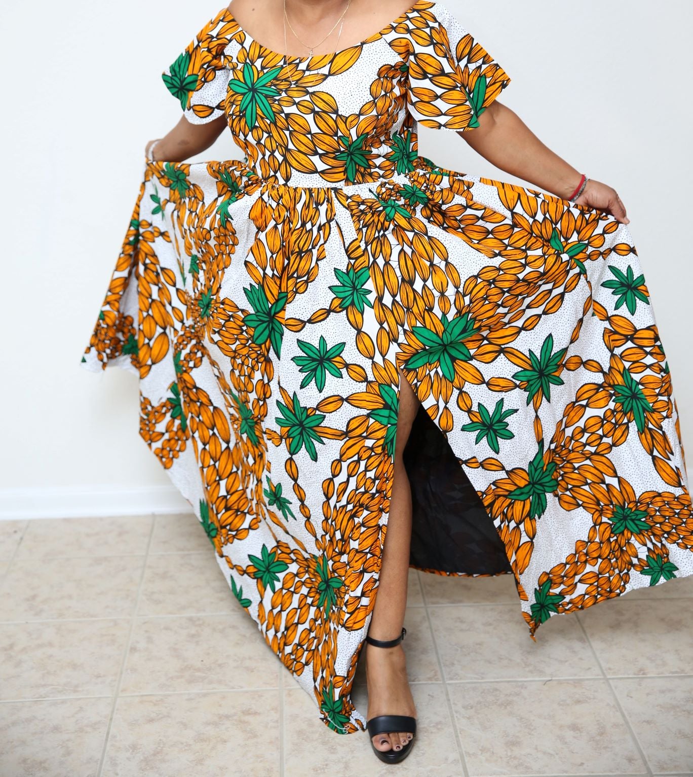 Off Shoulder Maxi Gown