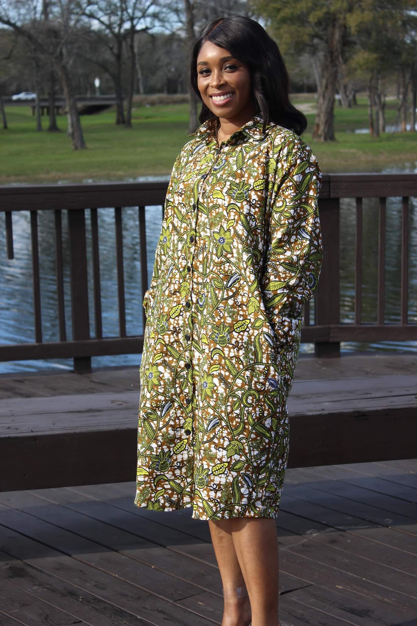 Kamdi Longsleeve Shirt Dress