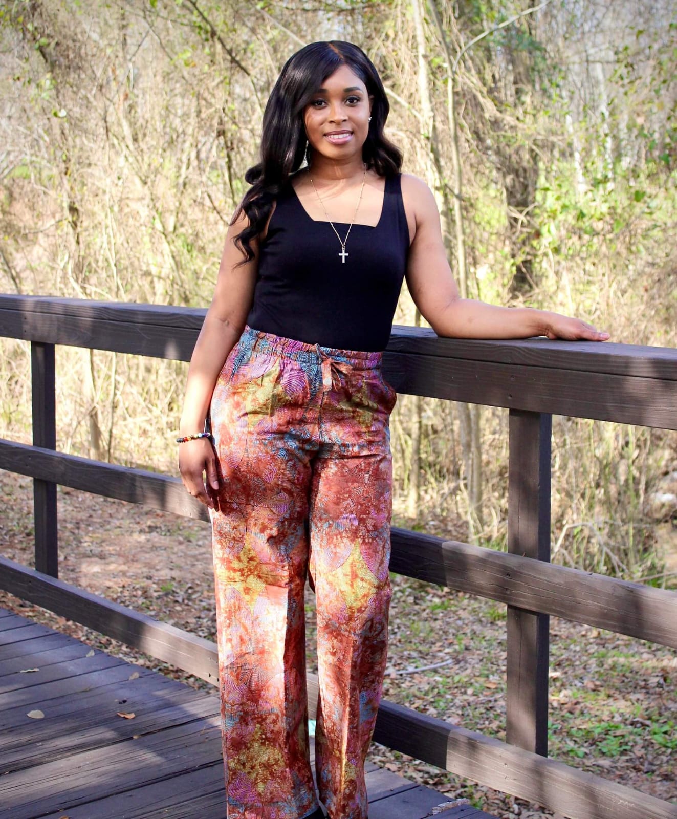 Kaodi Brown Straight Cut Pants