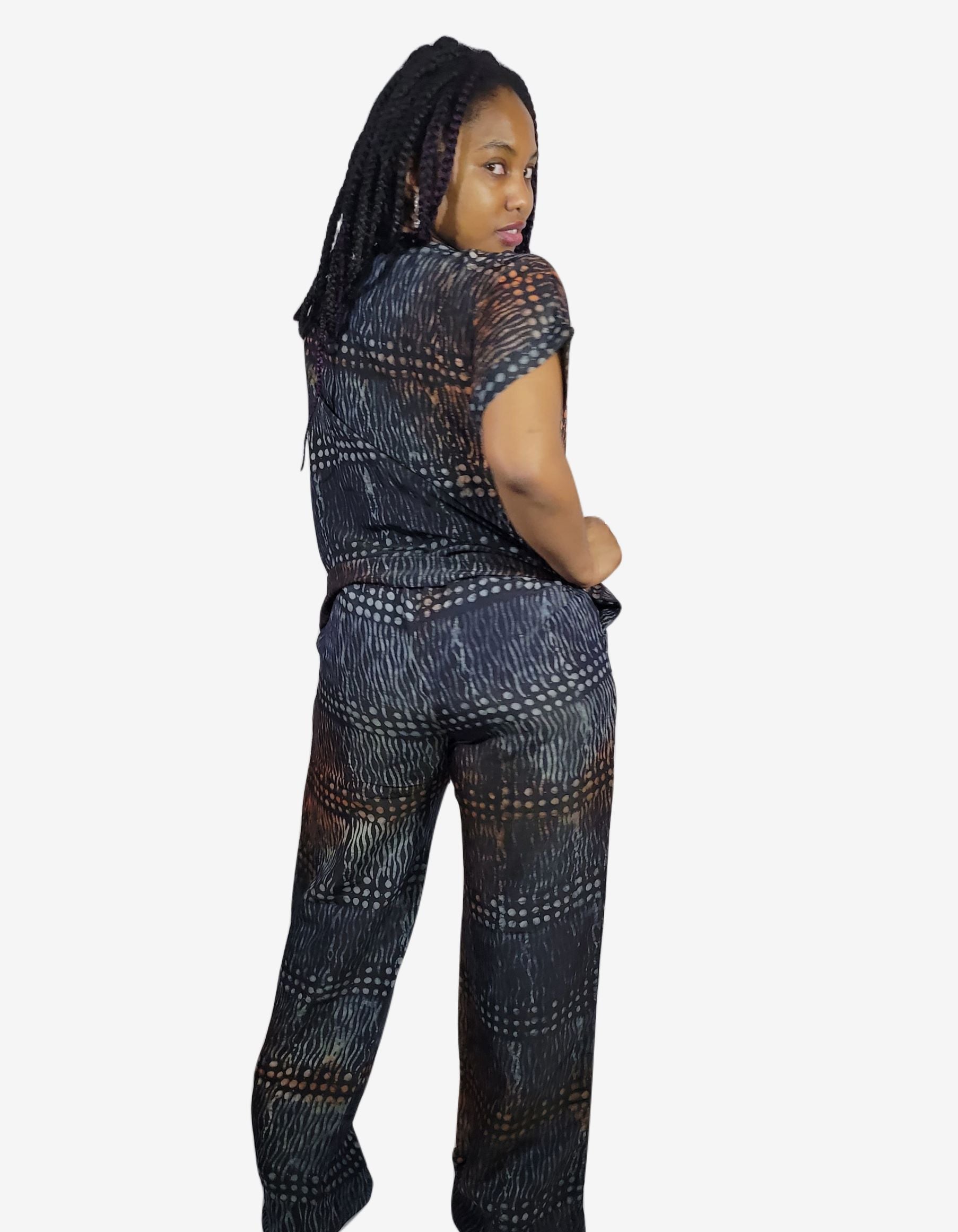 Batik Silk Palazzo Set