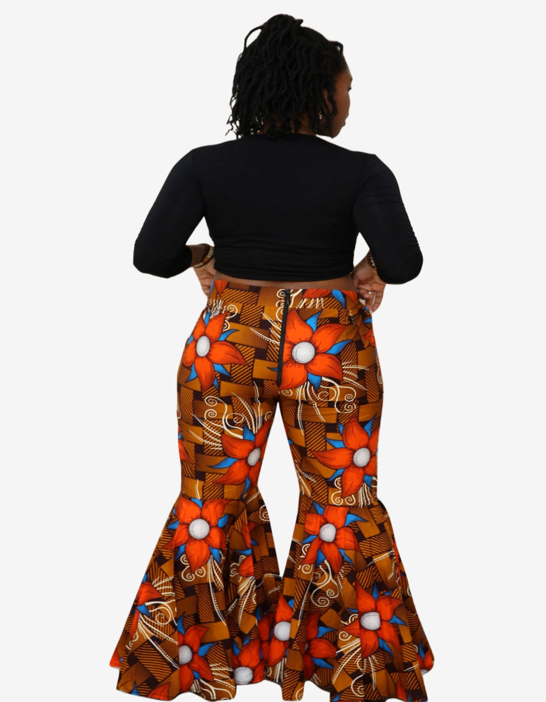 Kamsi Bell Bottom Floral Pants
