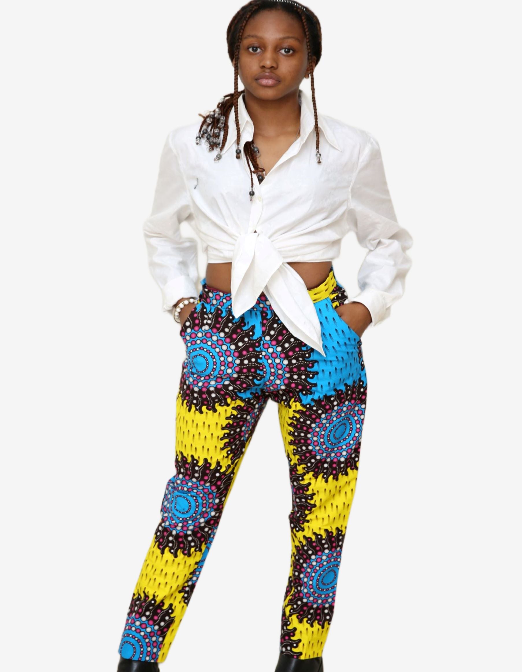 Juniors Ankara Regular Fit Pants